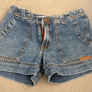 Lucky Brand Denim Shorts with Orange Accents